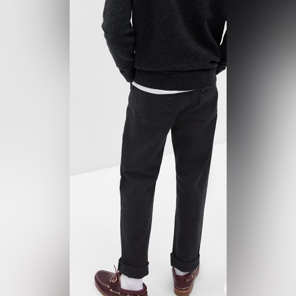 Men’s Black slim jeans in Gap Flex